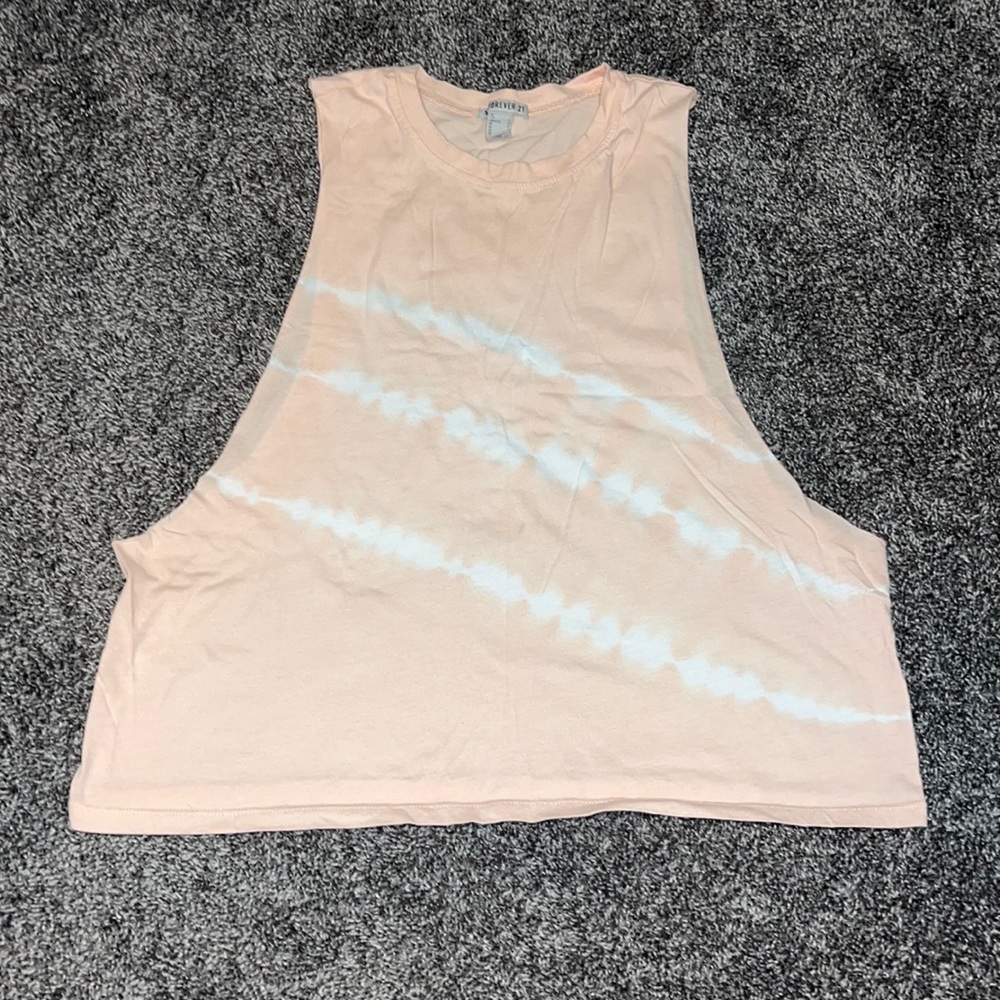 Forever 21 Activewear Tie Dye Muscle Tee Workout Wear